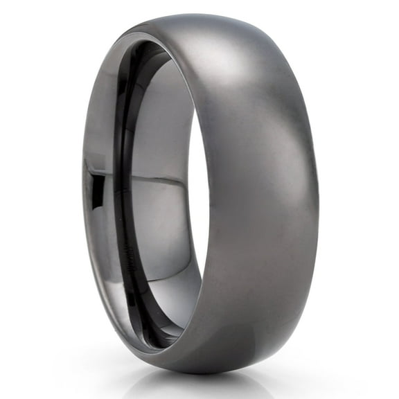 Gunmetal Wedding Ring,Tungsten Wedding Ring,8mm Wedding Ring,Anniversary Ring,Engagement Ring,Wedding Band Ring