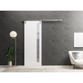 thumbnail image 3 of Slab Barn Door Panel 30 x 80 inches | Quadro 4111 Matte Black | Sturdy Finished Interior Doors | Pocket Closet Sliding, 3 of 6