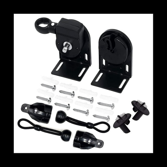 Kit de Support Sans Fil, Support de Montage de Remplacement Universel pour Store Extérieur/intérieur Noir, 1 x Kit de Support Sans Fil, Noir