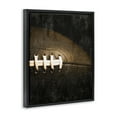 thumbnail image 3 of Stupell Industries Rustic Football Close Up Sports & Sports Teams Painting Black Floater Framed Canvas Art Print Wall Art, 25 x 31, 3 of 9