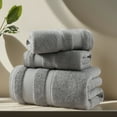 thumbnail image 5 of TOPCHANCES 6-Piece Towel Set, Ultra Absorbent Cotton Bath Towels Set (Gray), 5 of 8
