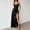 c01Black, variant on Women's Satin Silk Long Dress Backless V-Neck Sleeveless Split Hem Cami Maxi Dress Solid Color Cocktail Party Dresses Green L