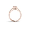 thumbnail image 3 of 3/8Ct TDW Diamond 10K Rose Gold Cluster Halo Engagement Ring, 3 of 5