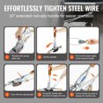 thumbnail image 2 of KFFKFF 5 Ton Dual Gear Power Puller Heavy Duty Steel Winch Ratchet Tool with 2 Hooks, 2 of 9
