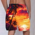thumbnail image 4 of Cameland Men's Casual Printed Drawstring Trouser Beach Shorts Pants with Pocket, 4 of 4