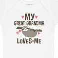 thumbnail image 4 of Inktastic My Great Grandma Loves Me Girls Baby Bodysuit, 4 of 5