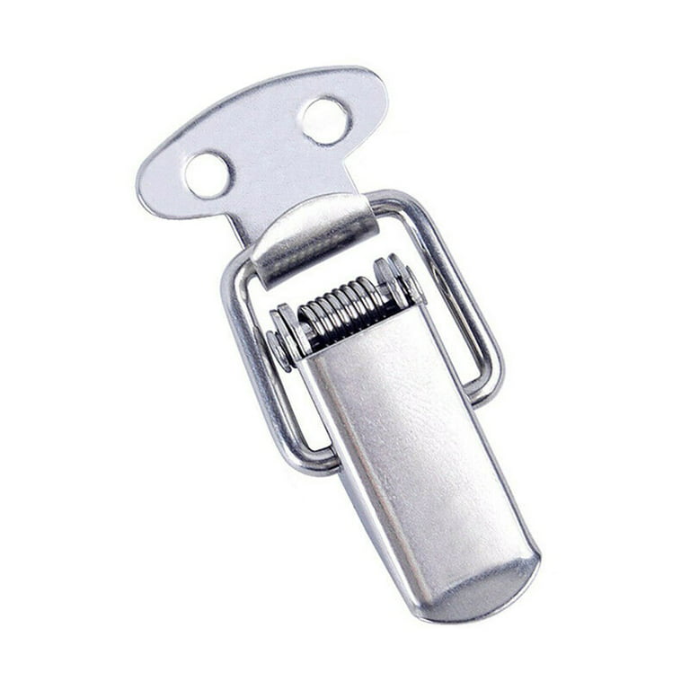 Ruibeauty 4Pcs Stainless Steel Spring Loaded Clamp Clip Case Box Latch  Catch Toggle 