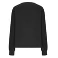 thumbnail image 5 of ClodeEU Women Long Sleeve Crew Neck Knit Sweater ,Button Down Cardigan Sweaters,Lightweight Open Front Top With Pockets Black,Womens Plus L, 5 of 6