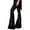 A1 Black, variant on Women's Faux Leather Pants, High Waist Straight Leg Pants, Stretchy Slim Fit Bell Bottom Flare Pants & Leggings, Casual Daily Work Party Night Out Trousers for Women Pink M
