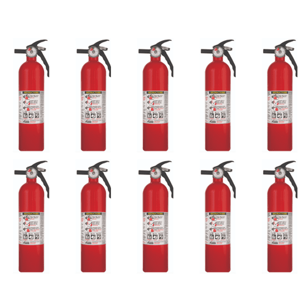 Kidde 1A10BC Basic Use Fire Extinguisher, 2.5 lbs. 10 Pack.