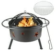 thumbnail image 1 of Penck 32in Iron Outdoor Fire Pit Bowl, Metal Fire Pit, Black, 1 of 8