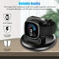 thumbnail image 5 of Charger Dock Fit for Fitbit Versa 4, Fitbit Sense 2, TSV Replacement Charger Stand, Fast Charging 3.3ft USB Cable Station Base Compatible with Versa 4 3, Sense/2 Smart Watch, 5 of 9