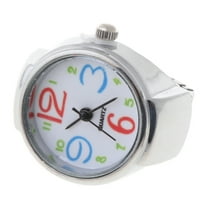 RABBITH Movement Quartz Finger Ring Watch Dial Round Arabic Stainless Steel