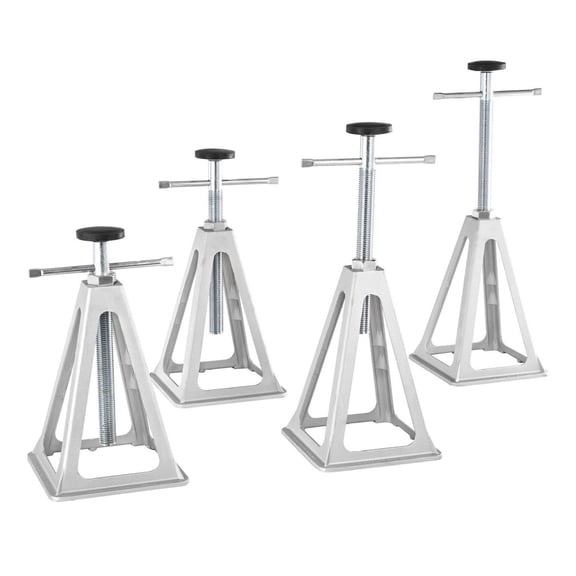 RV Stabilizer Jacks 4 Pack, Aluminum RV Leveling Jacks for Travel Trailer, Camper - 6000 Lbs Capacity, Adjustable 11-17 Inch