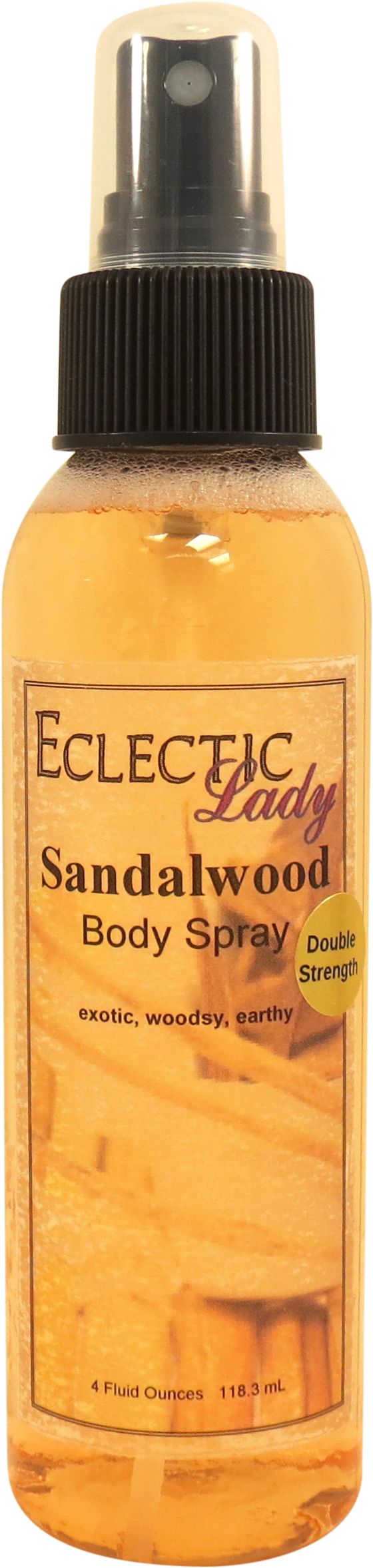 Sandalwood Body Spray (Double Strength), 4 ounces