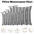 thumbnail image 5 of Throw Pillow Covers, Black Botanical Decorative Throw Pillow Covers 18x18 Inch, Modern Farmhouse Striped Square Linen Pillow Cases for Couch/Living Room/Sofa, 5 of 9