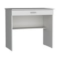 thumbnail image 6 of Compact Writing Desk with Drawer and Shelf - Modern Home Office Desk for Small Spaces, 6 of 7