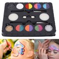 thumbnail image 4 of Face Paint Kit, Gentle Easy To Apply 8 Face Paint Body Paint Kit Dries Quickly For Parties For Halloween ANGGREK Descripción de la referencia, 4 of 5