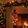 thumbnail image 7 of ZENVIVE Christmas Magic Spiral Hanging LED Lights, Hanging Xmas Decoration with Spiral Lights for Porch Entryway Doorway & Outdoor Holiday Decor, 7.8"(Holiday Guardian), 7 of 7