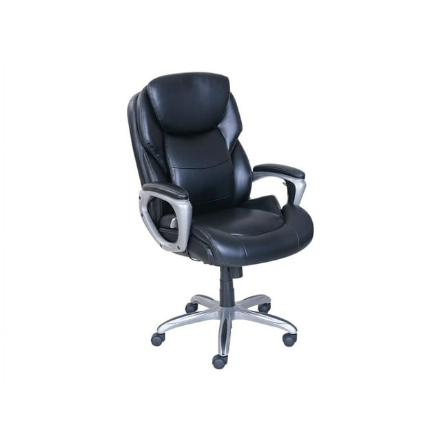 Serta myfit Active Lumbar Support - Chair - executive - armrests - ring-shaped - swivel - black