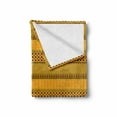 thumbnail image 2 of Kente Pattern Soft Flannel Fleece Blanket, Horizontal Borders of the Prehistoric Country Zigzags Folkloric Ornament Tile, Cozy Plush for Indoor and Outdoor Use, 50" x 60", Multicolor, by Ambesonne, 2 of 6