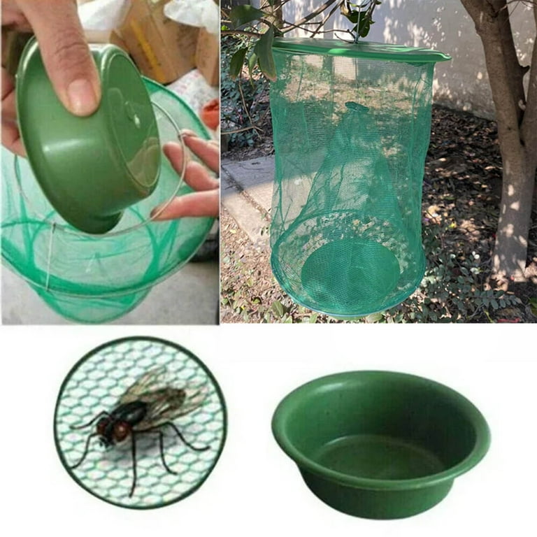 Ranch Fly Trap Reusable Fly Trap With Tray For Indoor Outdoor