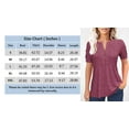 thumbnail image 4 of Langwyqu Summer Fashion Short Sleeve Casual Blouse Women Solid Color Buttons Blouse Tops, 4 of 4