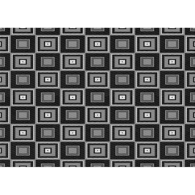 Ahgly Company Machine Washable Indoor Rectangle Transitional Midnight Gray Area Rugs, 2' x 4'