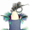thumbnail image 4 of Fancy Peacock Feather Girl Pageant Tutu Dress, 4 of 5