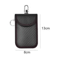 thumbnail image 1 of Faraday Bag for Key Fob(2 Pack), Faraday Cage Protector, Car RFID Signal Blocking Key Fob Protector, Double-Layers of Shielding Carbon Fiber Material Anti-Theft Faraday Pouch, 1 of 7