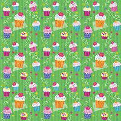 Unique Industries 151305 Printed Gift Wrap 30 inch Wide 5 Foot Roll-Birthday Race Cars
