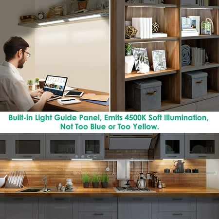Under Cabinet Lighting Kit For Kitchen Led Counter With Gesture Control Switch Diy Dimmable 4500k Soft Hardwired Shelf Lights Cupboard Sink Desk 3 Pack Canada Under Cabinet Lighting Kit For Kitchen, Blue Under Counter Lights
