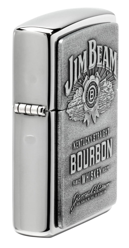 Zippo Jim Beam Black Ice Pocket Lighter - Classic Windproof Design, Made In USA, Lifetime Guarantee