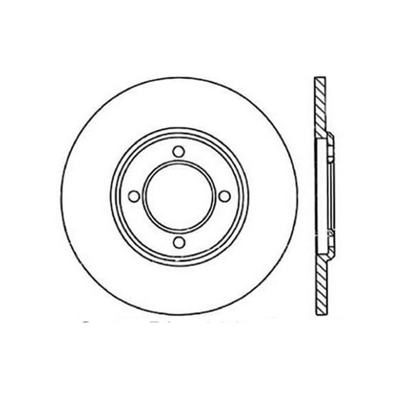 Centric 121.44005 Disc Brake Rotor Fits select: 1971-1979 TOYOTA COROLLA, 1971-1975 TOYOTA CELICA