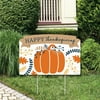 Big Dot of Happiness Happy Thanksgiving - Fall Harvest Party Yard Sign Lawn Decorations - Party Yardy Sign
