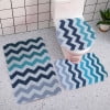 Juego de 3 piezas de alfombra para baño: alfombra antideslizante supersuave para bañera y tapete absorbente.