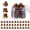 Style 4, variant on 36 Pcs Durable Mini Hair Claw Clips, for Design Kids and Adult Hairstyles, Decroation Buns, Pining Bangs, Strong Grip, Multifunction Clamp Clips. - Style 4