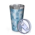 thumbnail image 2 of 16oz Tumblers Light Blue Christmas Snowflake Pattern Stainless Steel Vacuum Insulated Double Wall Travel Tumbler Cups Mug with Lid and Straw,Cleaning Brush for Coffee,Tea, 2 of 4