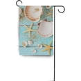 thumbnail image 6 of SKYSONIC Garden Flag Shells Starfishes On Wooden Floor Double-Sided Printed House Sports Flag-28x40(in)-Polyester Decorative Flags for Courtyard Garden Flowerpot, 6 of 6