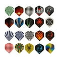 thumbnail image 4 of Professional Flight Feather Replacement Tails Wing, Durable Better Control Perfect Accessories Standard Dart Flights Set PET  for Steel Tip Darts, 4 of 7