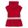 thumbnail image 3 of Girls Toddler Scarlet Ohio State Buckeyes Team Love French Terry Hoodie Dress, 3 of 3