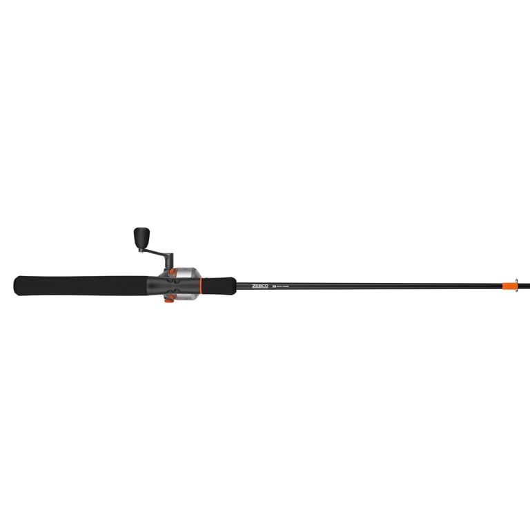 Zebco 33 Micro Trigger Spincast Reel and Fishing Rod Combo, 6-Foot