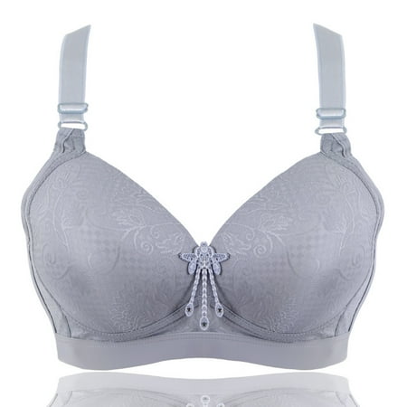 Summer Savings Clearance 2023! TAGOLD Plus Size Bra for Womens Womens Solid Lace Lingerie Bras Plus Size Underwear Bralette Bras Comfortable Bra