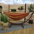thumbnail image 4 of Vivere Double Cotton Hammock, Comfortable Daybed with Wood Frame, 8', Sunset, 4 of 7