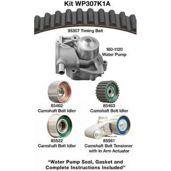 Dayco Premium T-Belt Kit w/ Water Pump, Without Seals Fits select: 2000-2005 SUBARU LEGACY, 2003-2006 SUBARU BAJA