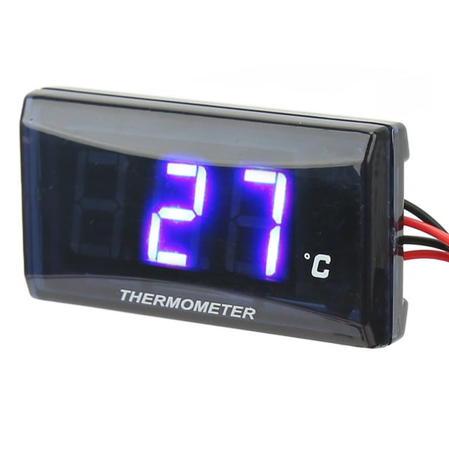 Motorcycle Water Temperature Gauge, 2.24 X 1.14 X 0.51in Motorcycle Water Temperature Meter Motorcycle Water Thermometer With 22mm Sensor Adapter for Most Motorbikes