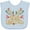 AE-Light Blue, variant on Inktastic Reindeer Christmas Boys or Girls Baby Bib