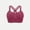 Hot Pink, variant on Women's Solid Color Sports Bra with Thin Shockproof Underwire for Yoga Running Gym