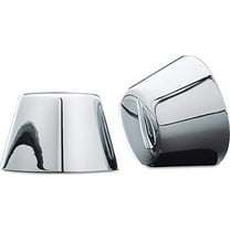 Kuryakyn 1201 Motorcycle Accent Accessory: Front End Axle Nut Caps for 1980-2007 Harley-Davidson Motorcycles, Chrome, 1 Pair