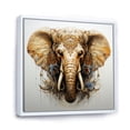 thumbnail image 2 of Designart "Graceful Elephant Portraiture I" Animals Elephant Floater Framed Canvas Prints, 2 of 5